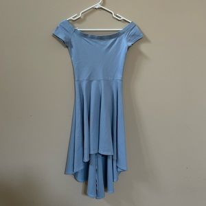 Baby Blue High Low Windsor Dress